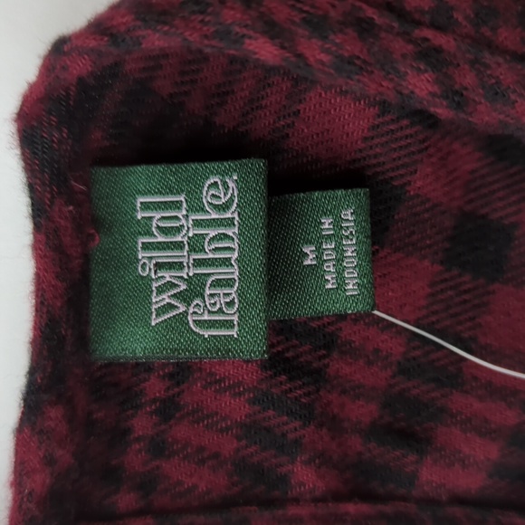 NWT Wild Fable Jumper Plaid Long Sleeve Dress MEDIUM Red Black Pockets - Picture 2 of 16